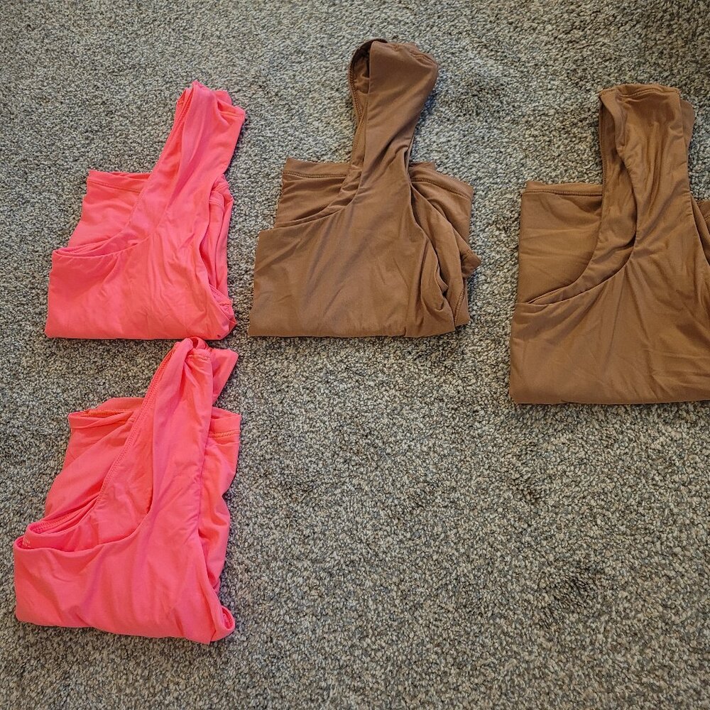 Aerie Smoothez Square Neck Crop Cami tanks XXL, NWOT!